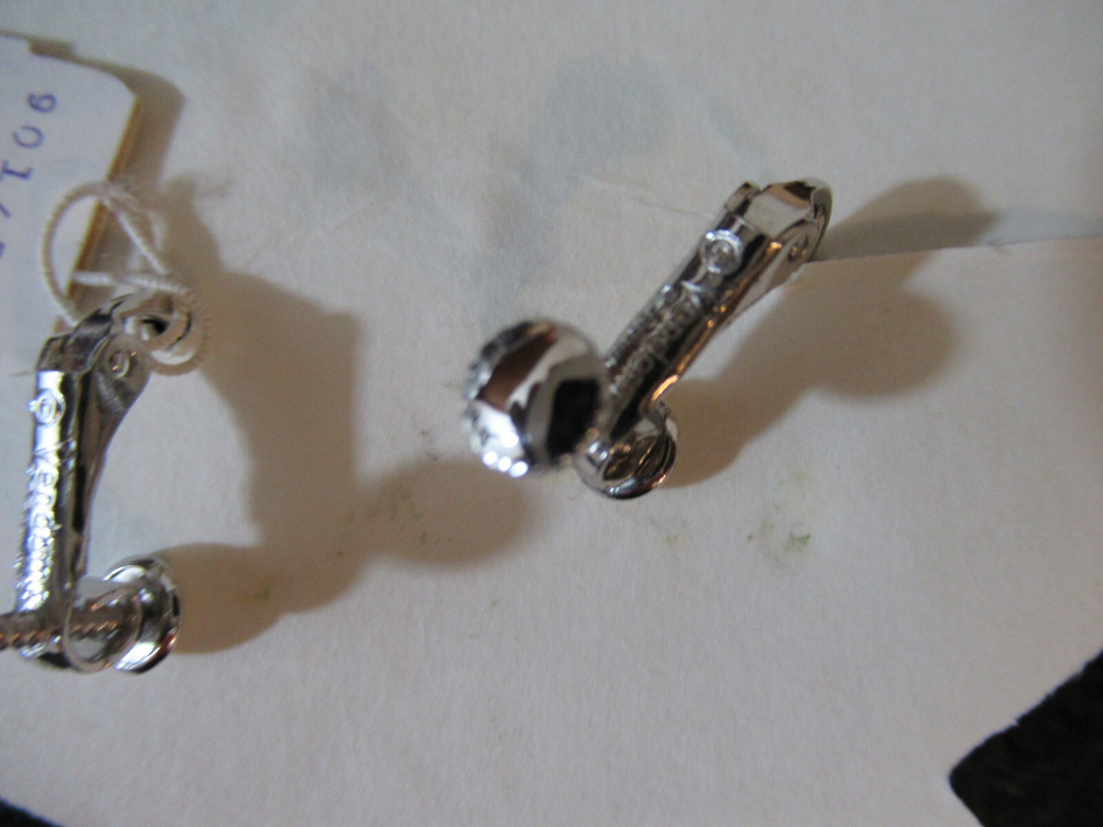Vintage VENDOME Simulated Pears Earrings Adjustable Clip on NOS