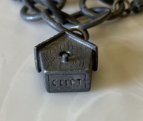 Smith & Hawken CLIFT Garden Charm Bracelet PEWTER Birdhouse & Bird Lover Feeders