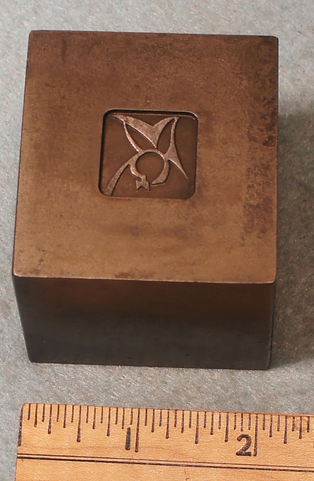 1971 PLAYBOY BUNNY Pin STEEL STAMPING DIE RY281 * Cost $154