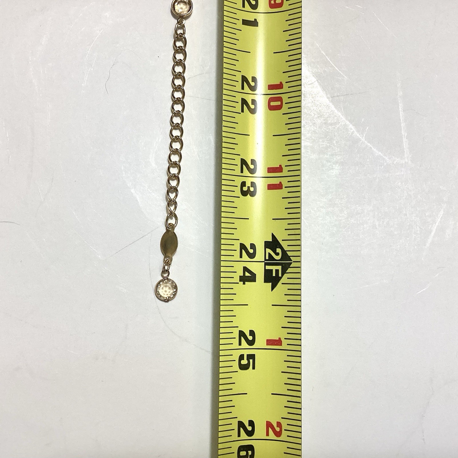 Austrian Crystal USA Signed GoldTone Bezel Champagne Multi-Strand Necklace 24.5”