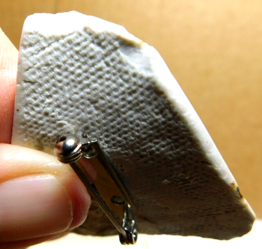 Unbranded~Handmade Sculpture Broach Made Out Of Some Kind Of Stone One-Of-A-Kind