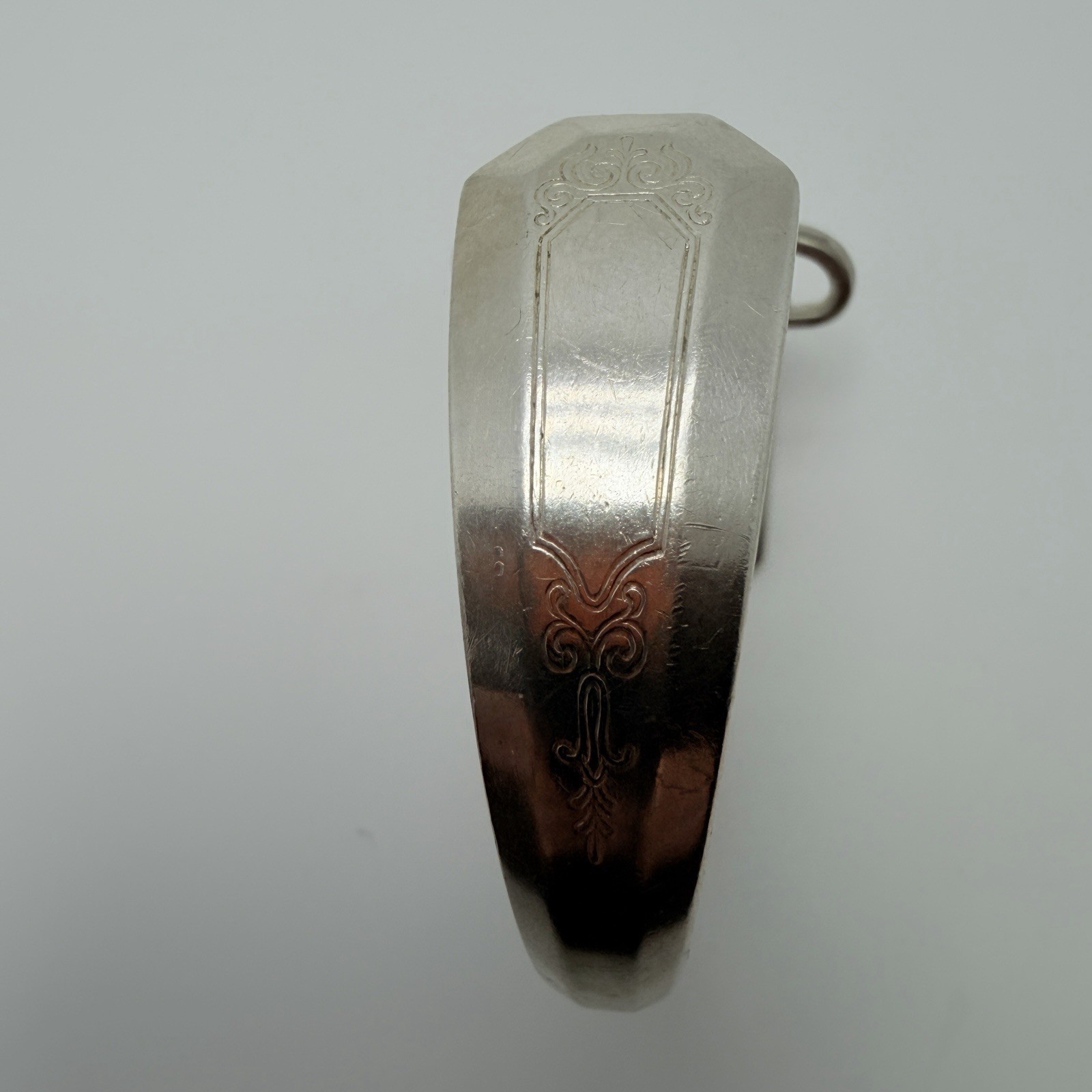 Vintage Antique Silverware Jewelry Fork Bracelet Wm Rogers 1920 Artisan Cuff