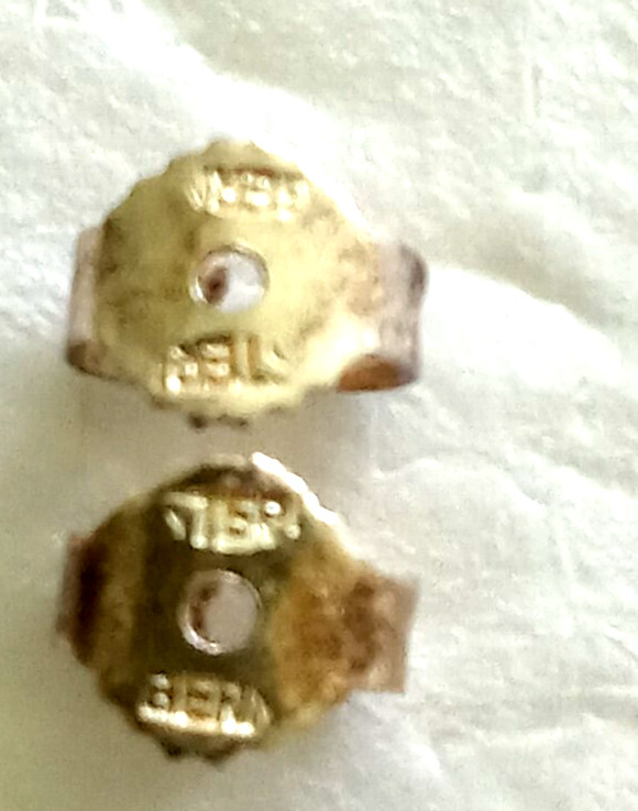 Vintage 80’s Sterling 925 Rachel Gera knot Earrings Post Back Signed Modernist
