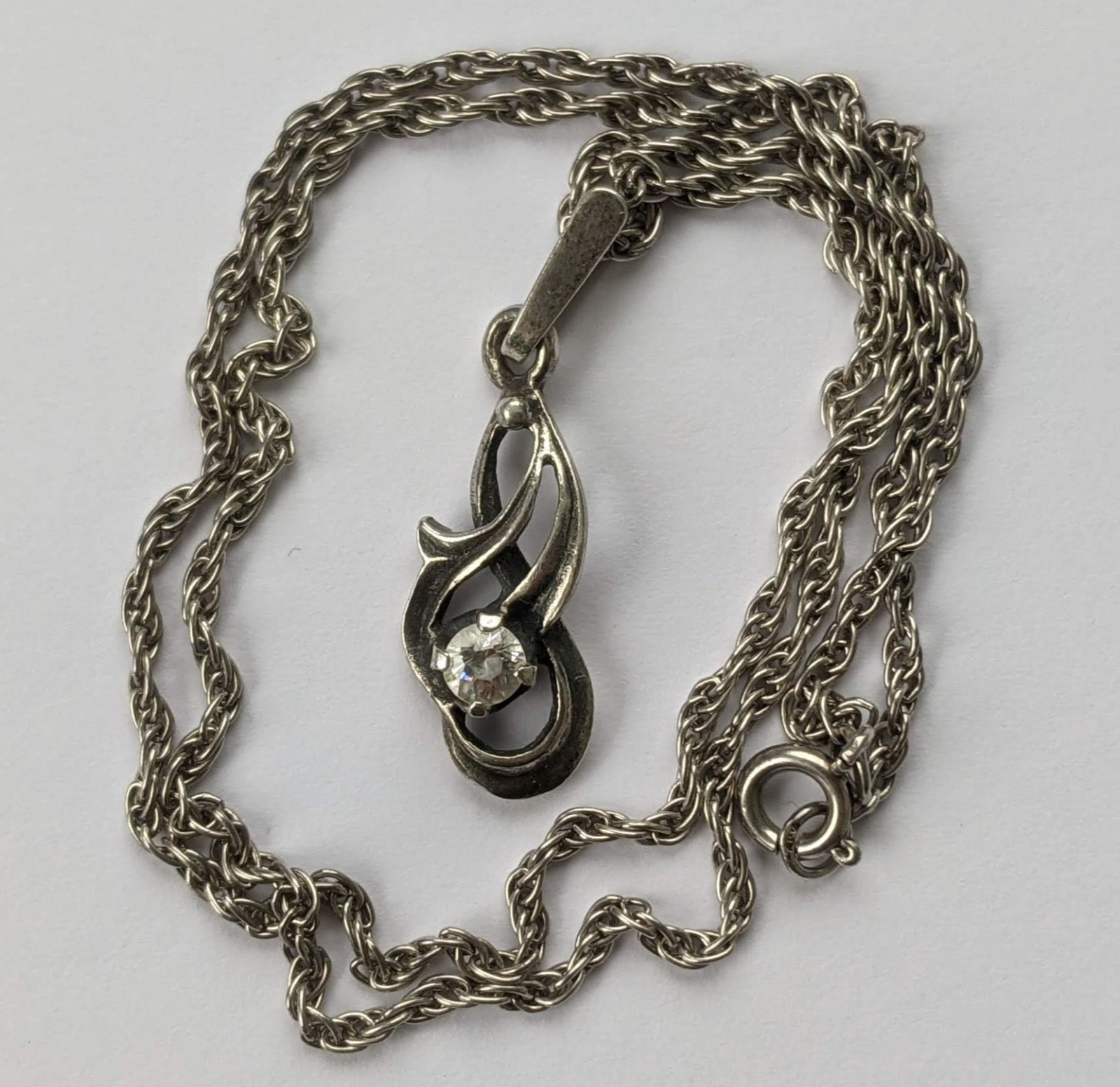 Vintage Soviet USSR Necklace silver 925 ⭐ Сhain 45 cm. Weight 5.88 g.