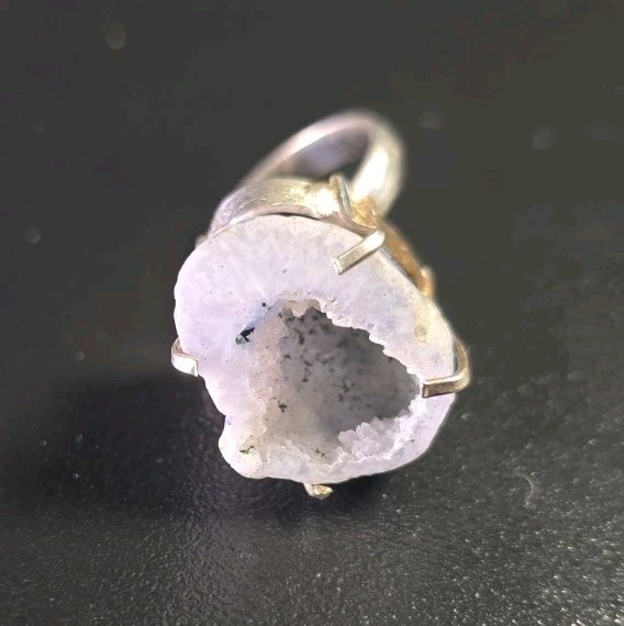 Vintage Mid-Century Brutalist Stone Ring