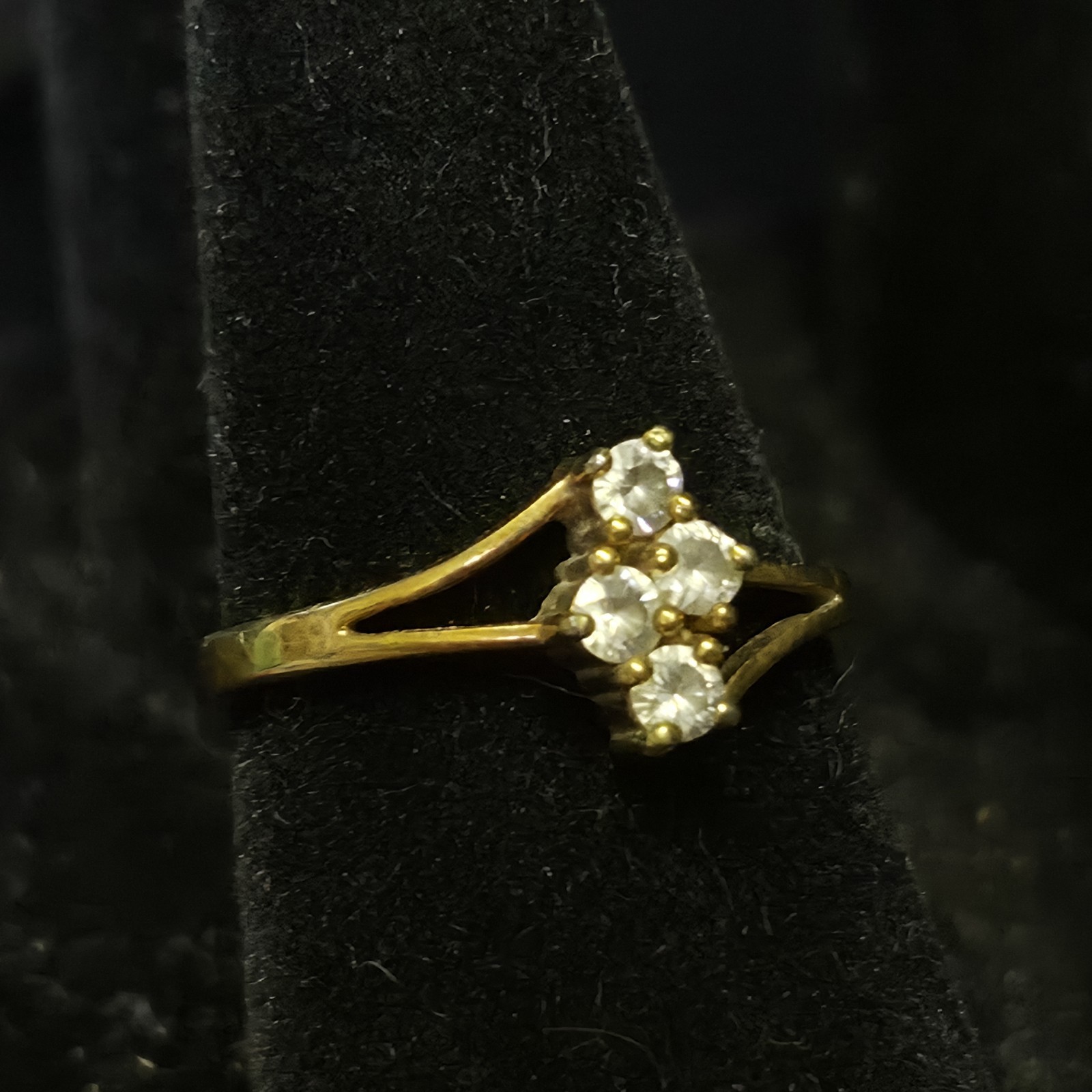 6 Vtg Ring Collection Lot Size 8 Costume Jewelry Gold Tone Silver Tone