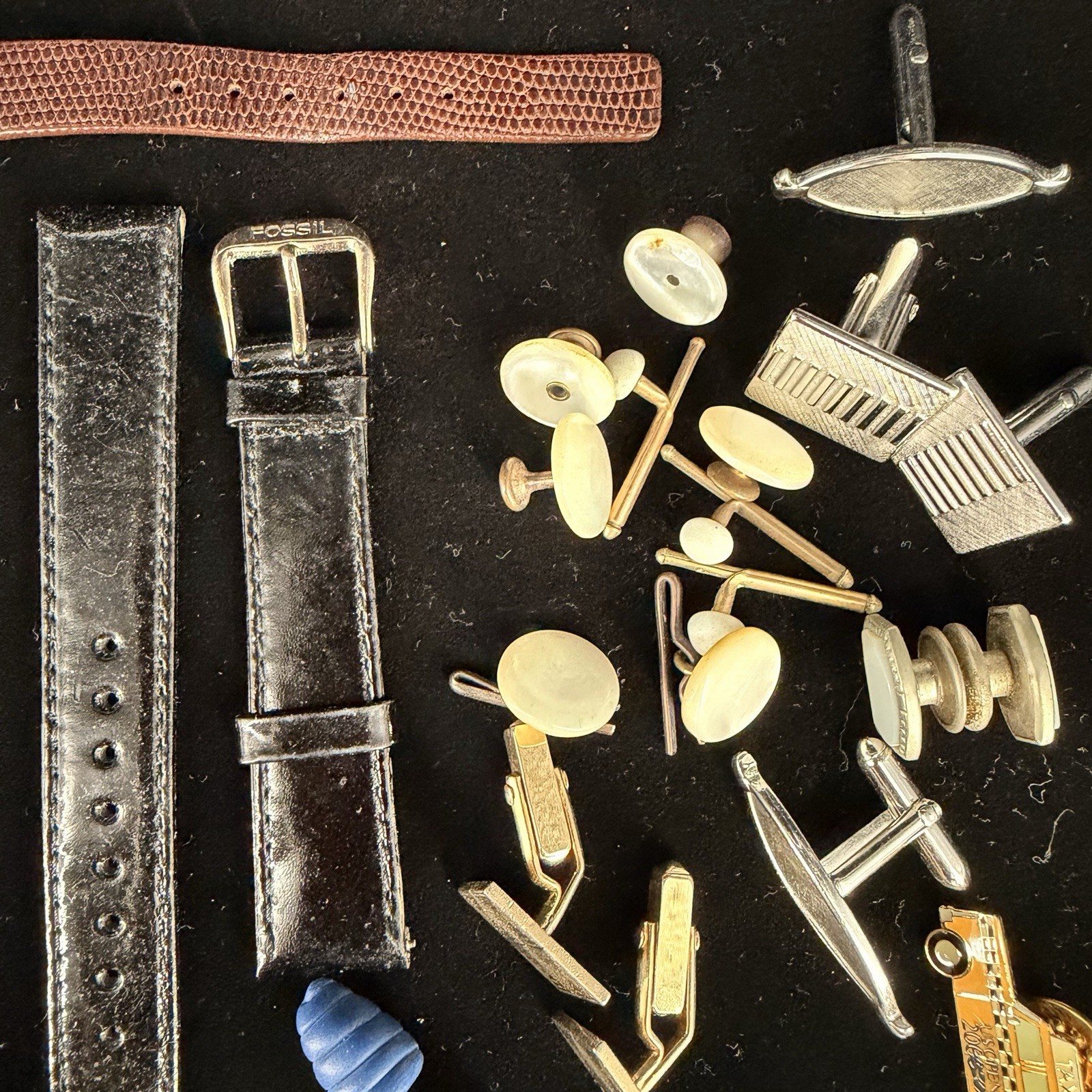 Vintage Jewelry Craft Repair Lot 14K Gold Silver Watches Cufflinks