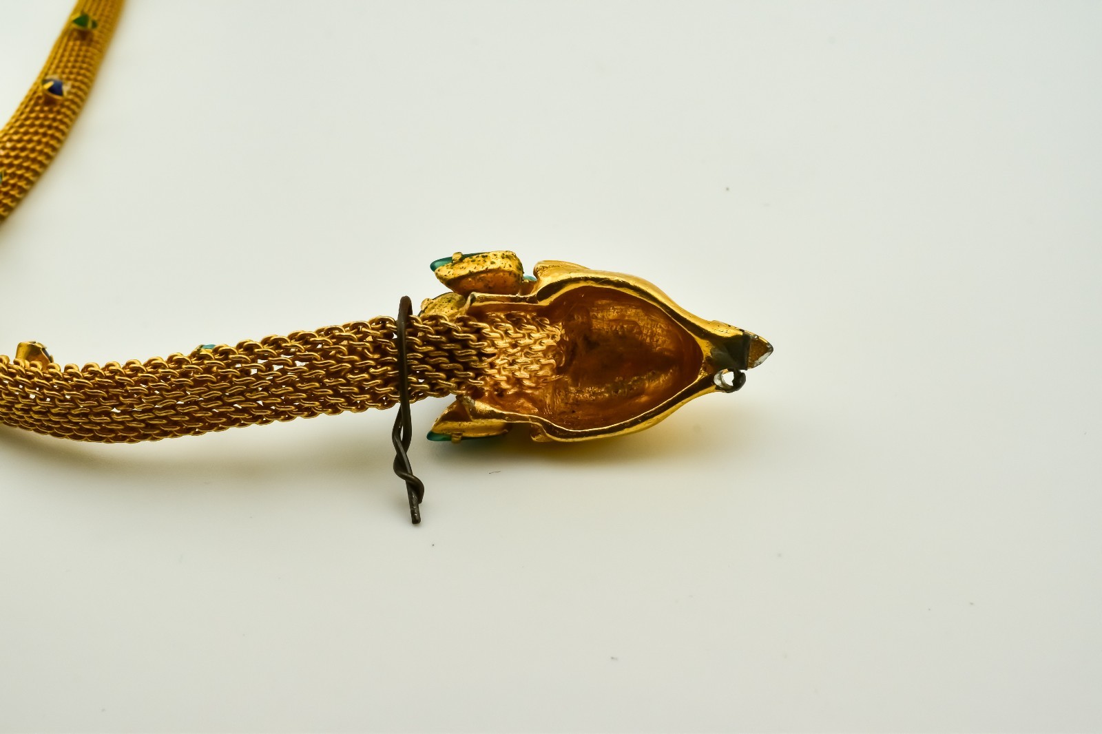Original by Robert Jeweled Fox Head & Tail Belt Necklace