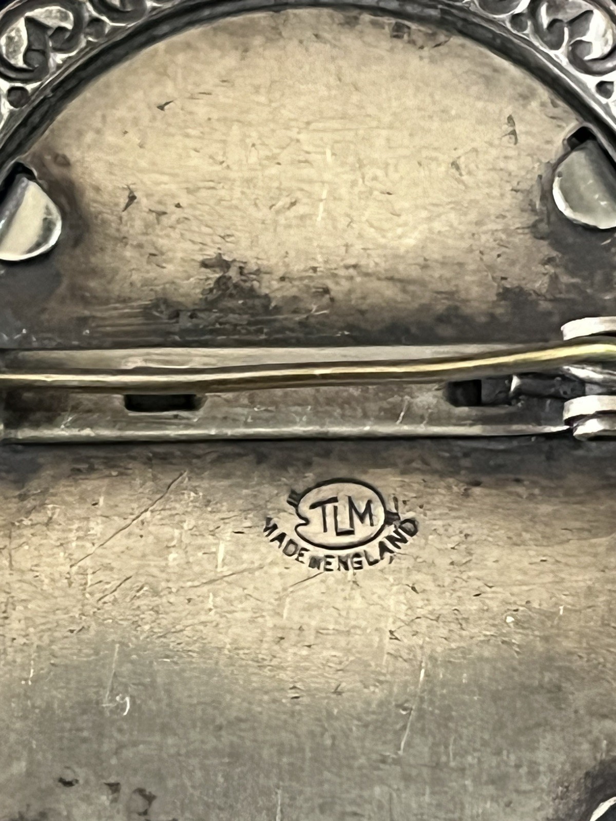 Vtg Antique 1930’s-50’s (TLM)Thomas L Mott Silver Floral Brooch England