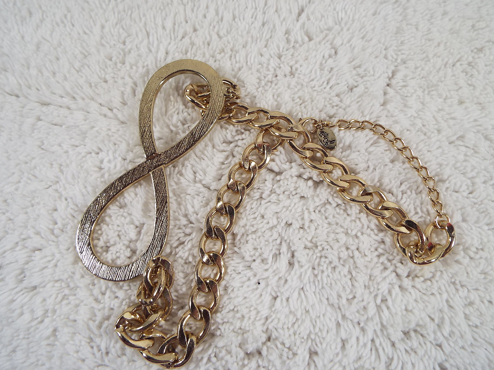 Silvertone Pink Taupe Sea Shell Double Chain Necklace (A53)