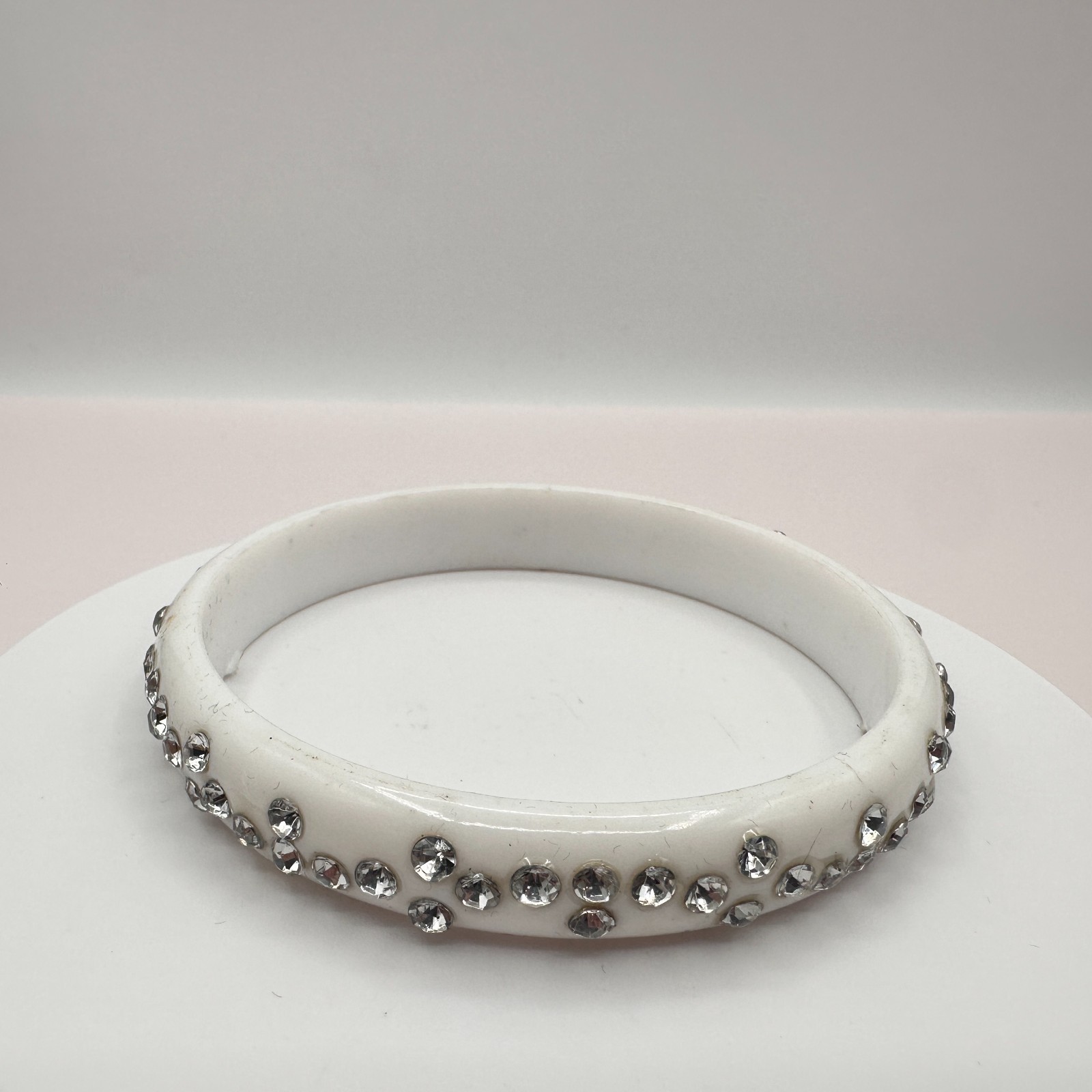 Vintage Y2K Clear Rhinestone Studded Bracelet Statement Women’s Classic Jewelry