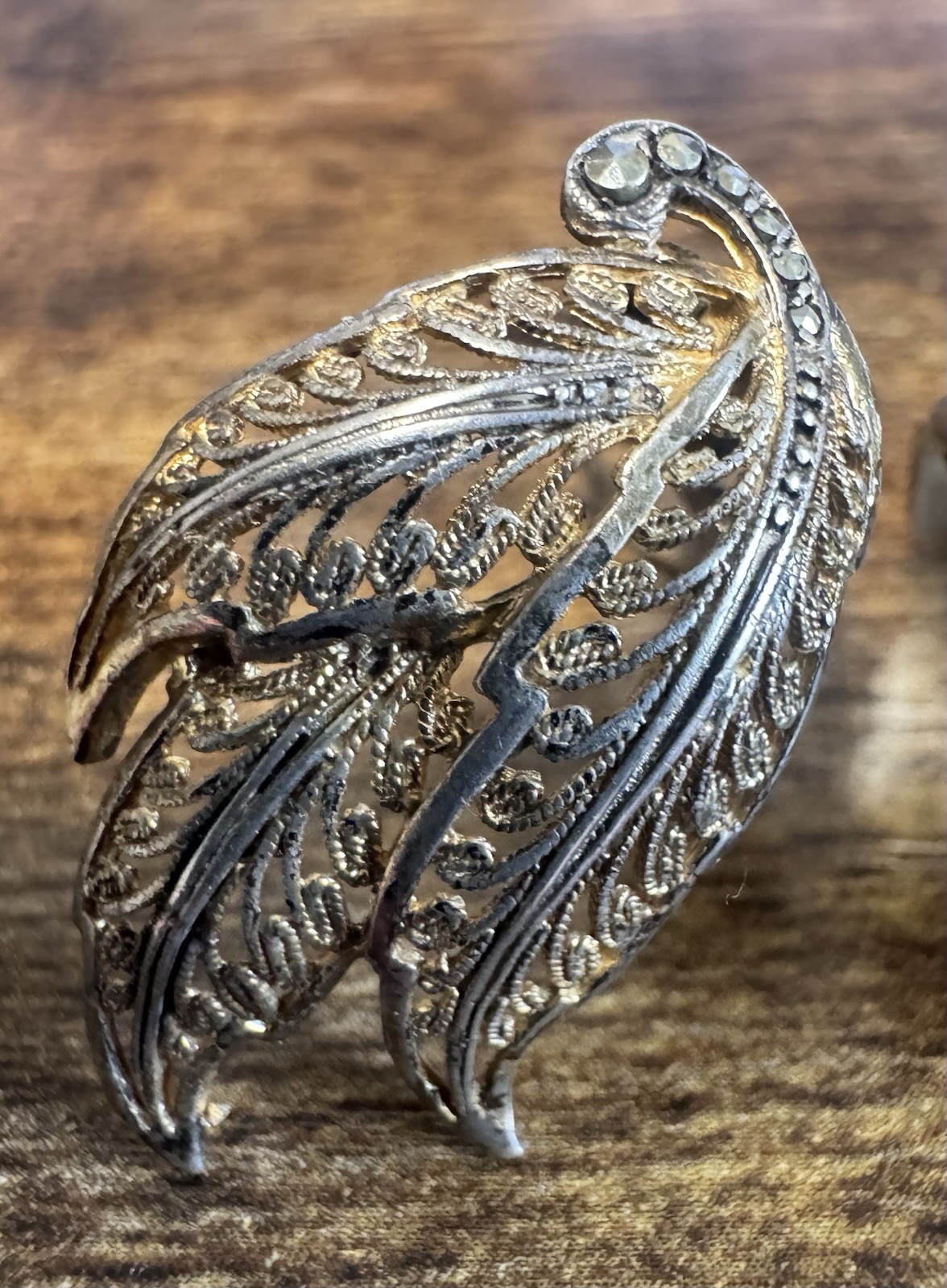 Sterling w/Gold Wash & Marcasite Clip On Earrings – Vintage Alice Caviness
