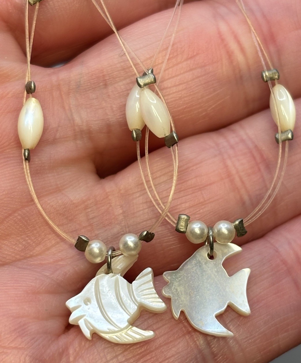 Earrings Lot MOP Shell Acrylic Hook Dangle Seashell Leaf Fish