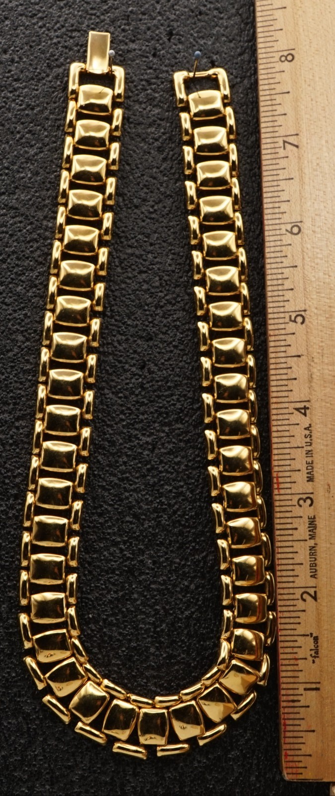 Signed Circle (C) Trifari Chunky Link Statement Necklace Vintage