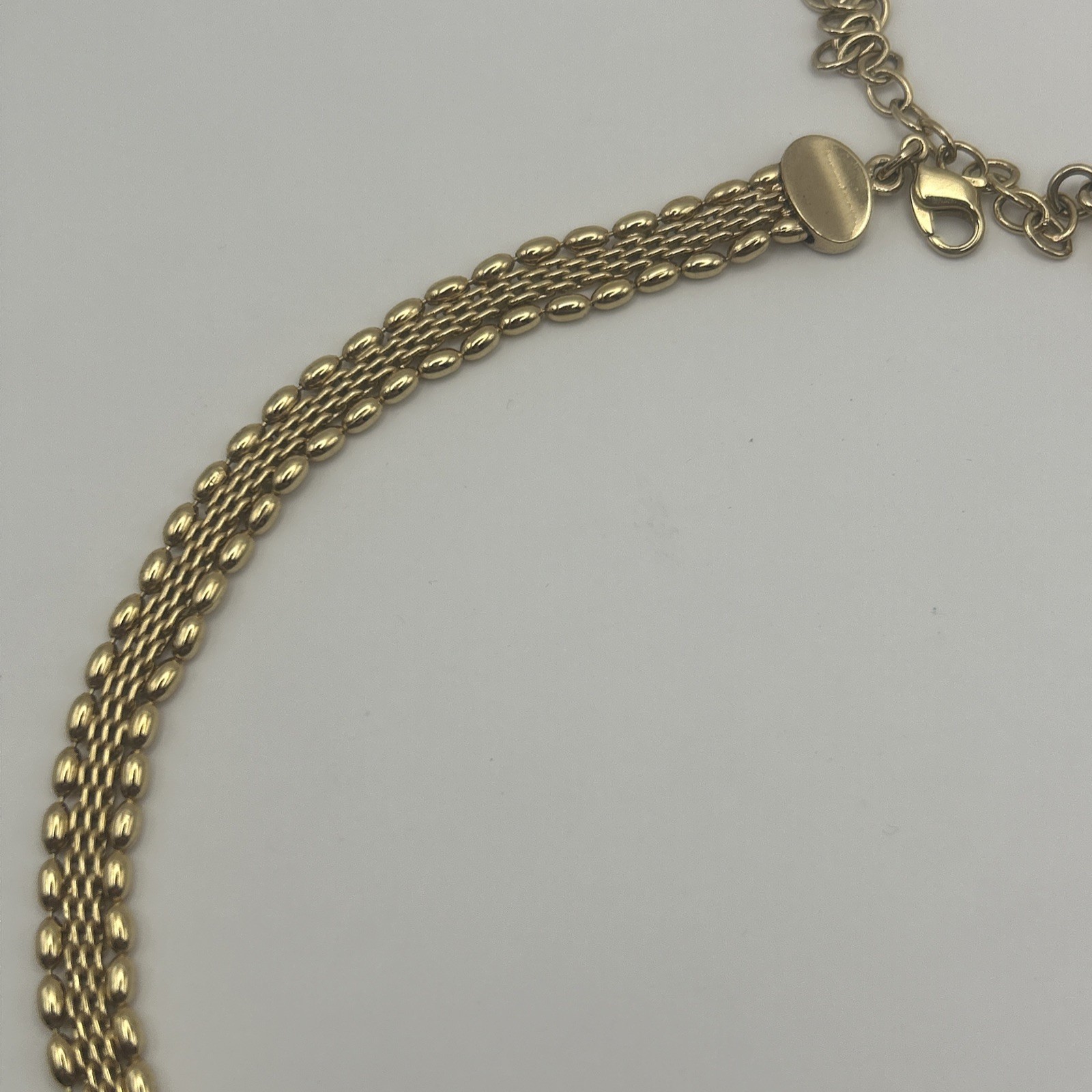 Monet 6mm Wide Flat Wheat Chain Goldtone Necklace – 19”