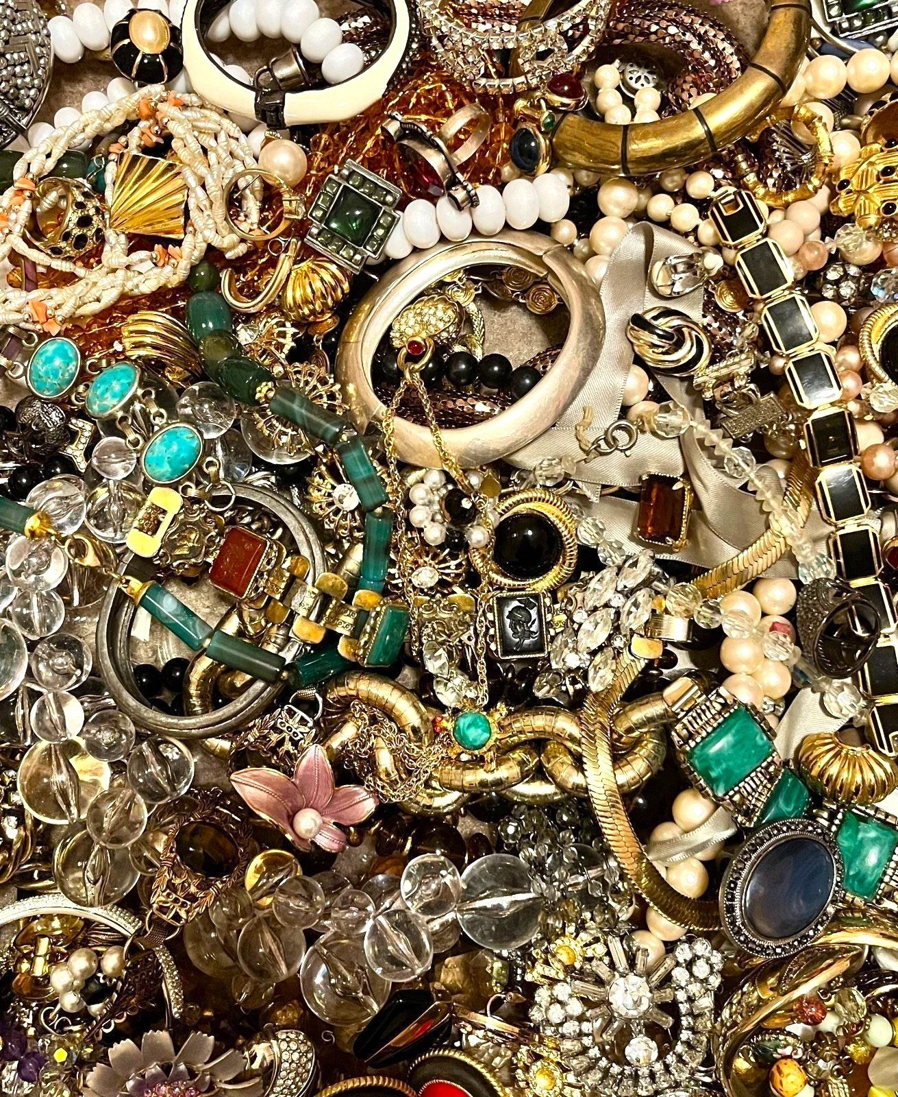 3 Lbs Pounds Unsorted Huge Lot Jewelry Vintage Now Junk Art Craft Treasure Fun
