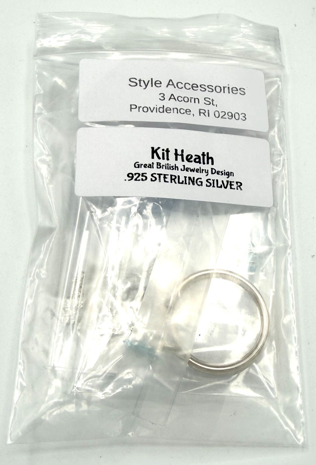 Vintage Sterling Silver Blue Topaz Hoop Earrings & Pendant Set w Kit Heath Chain