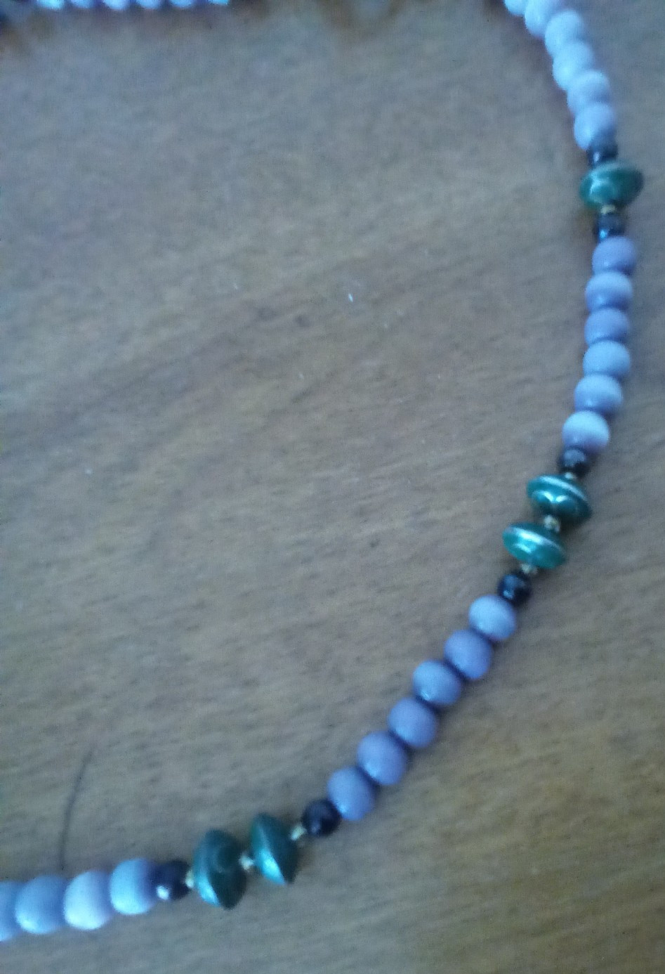 Handmade Beaded Necklace Vintage 16 in. Toggle Closure