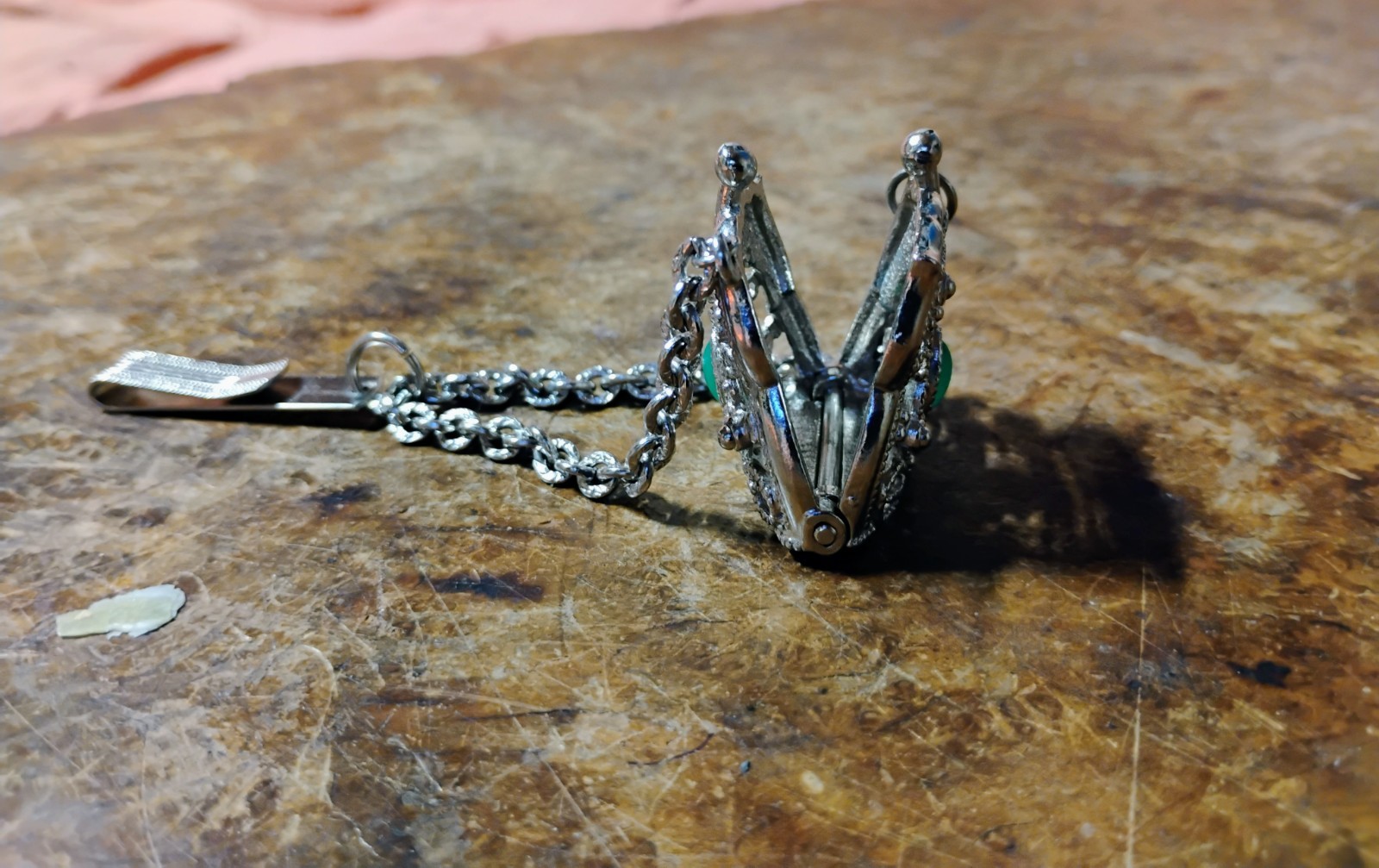 Unique Piece Silver Tone Filagree Coin Purse Not Sure If It’s A Pendant Or…