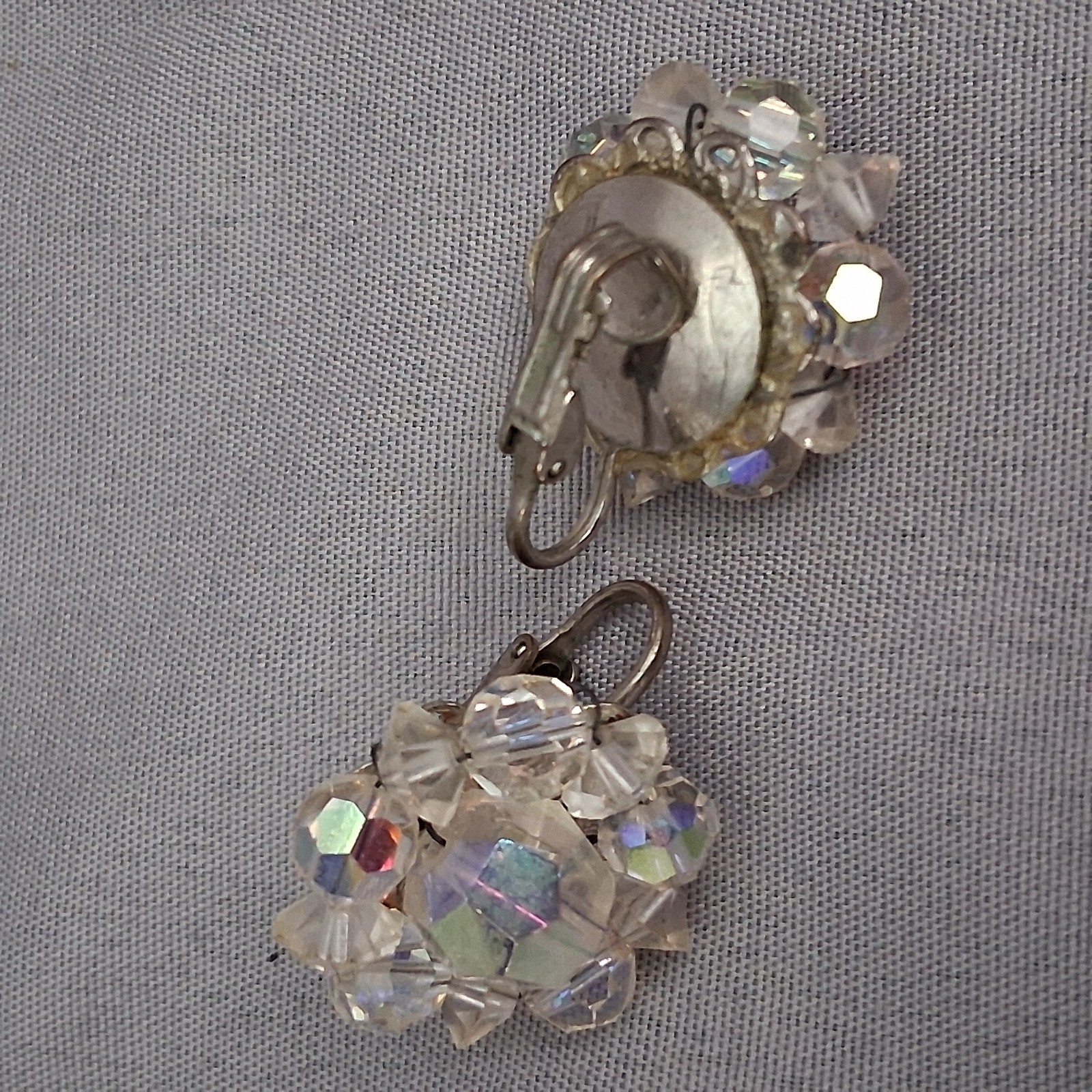 Vintage Lot Of 10 Earrings Clip on Screw Back Faux 60’s 70’s 80’s 90’s