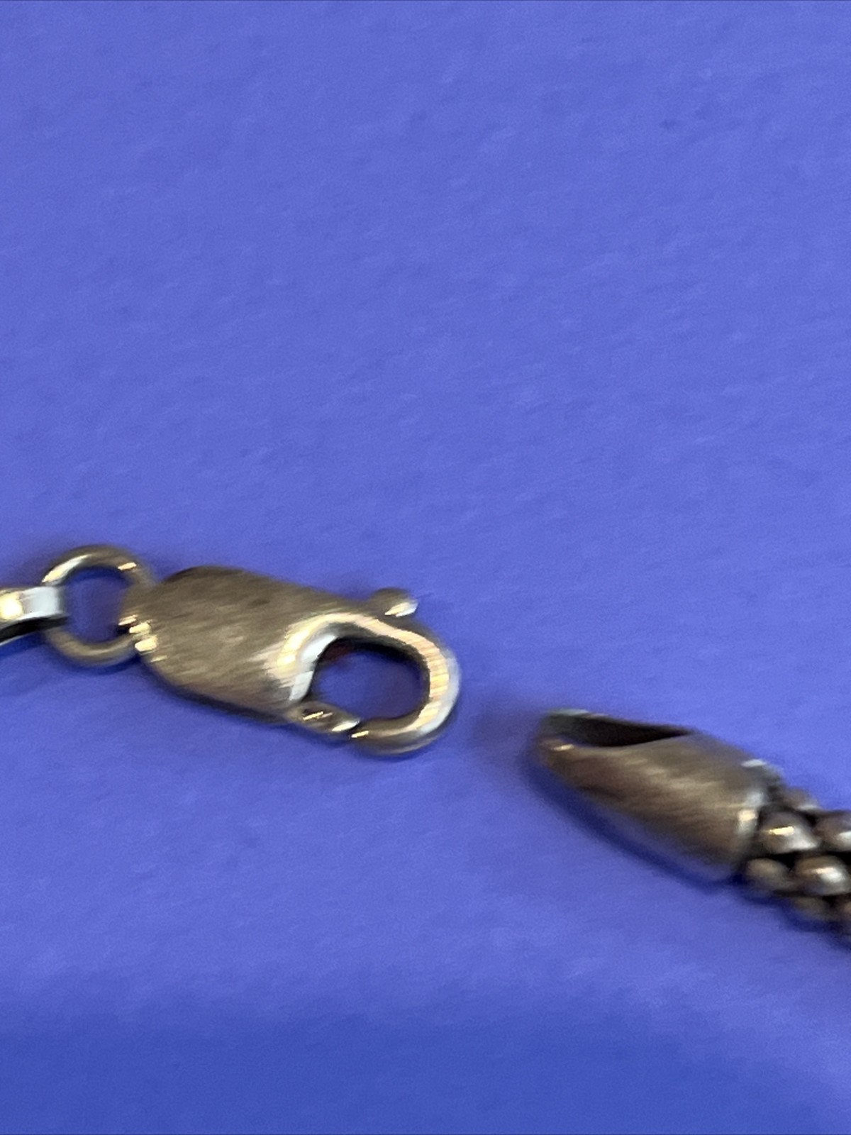 Karizia Italy KA 1772 Sterling Silver Popcorn Bracelet 6.6g Flaws Patina Read