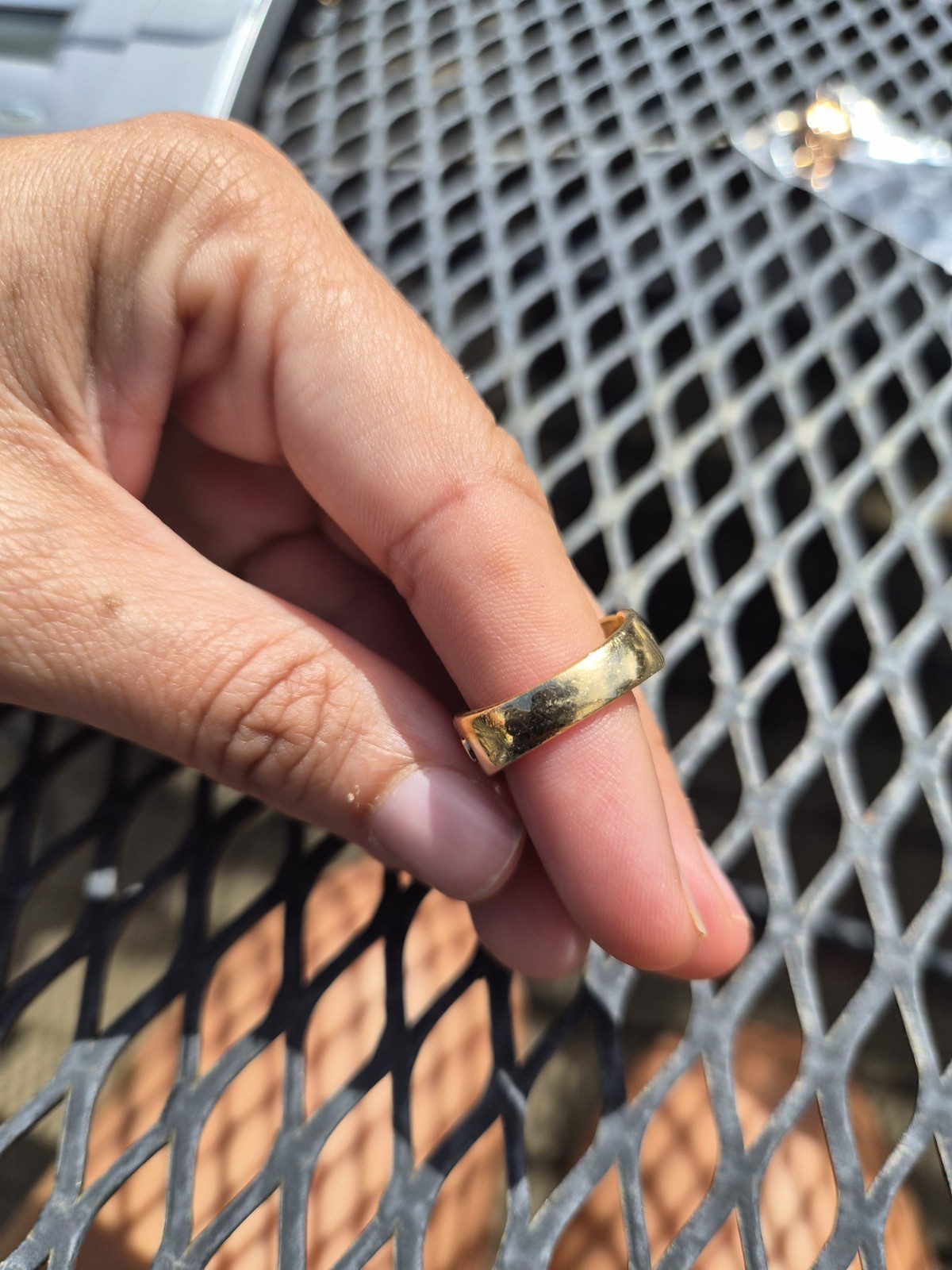 Vintage 14k Articulated Chain Ring