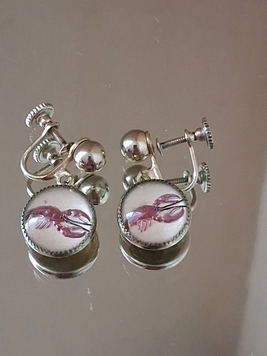 Vintage Lot Of 4 Screw Back Earrings 1930’s – 1950’s