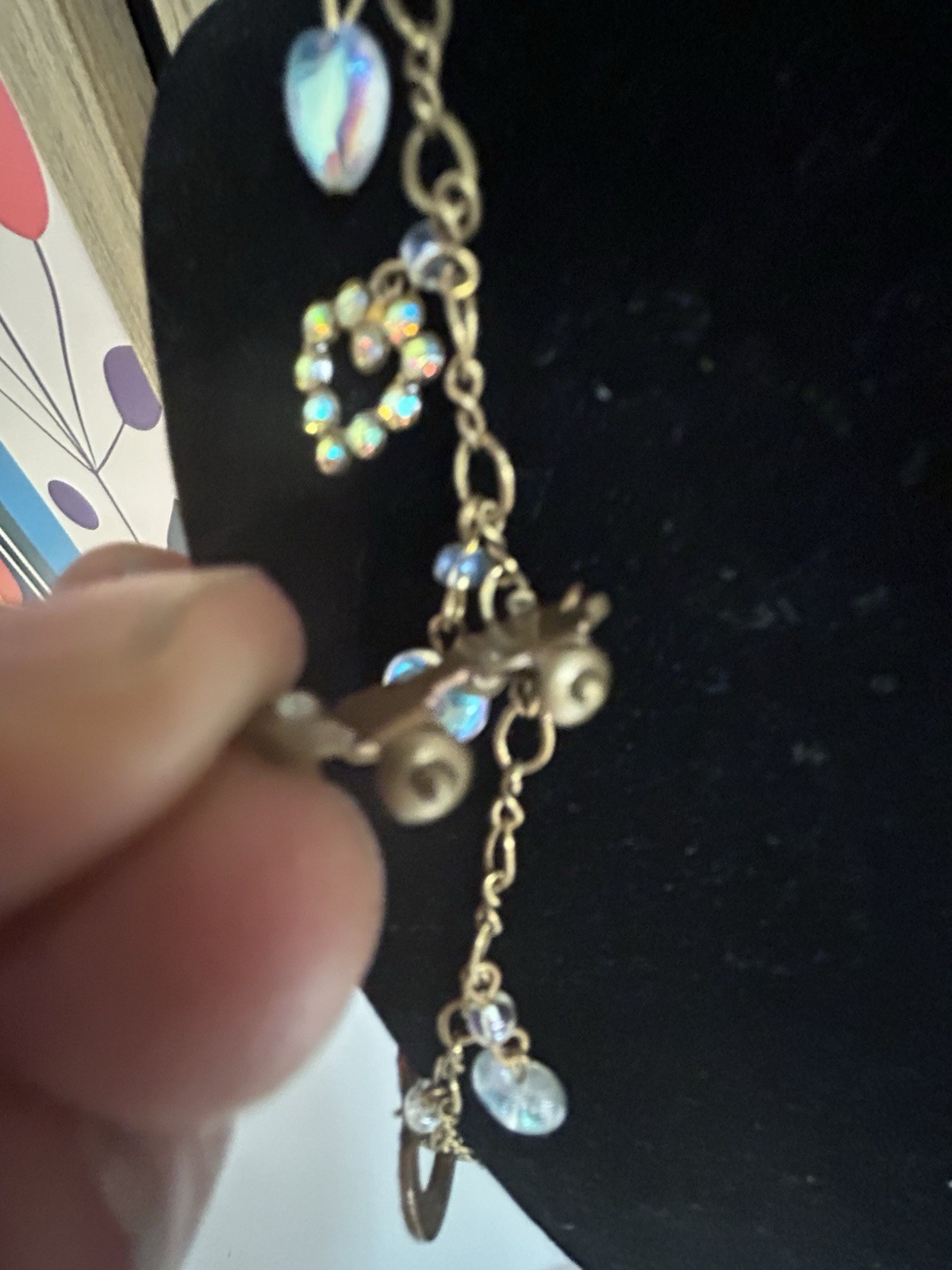 Glass Works Vintage Necklace 15” Long