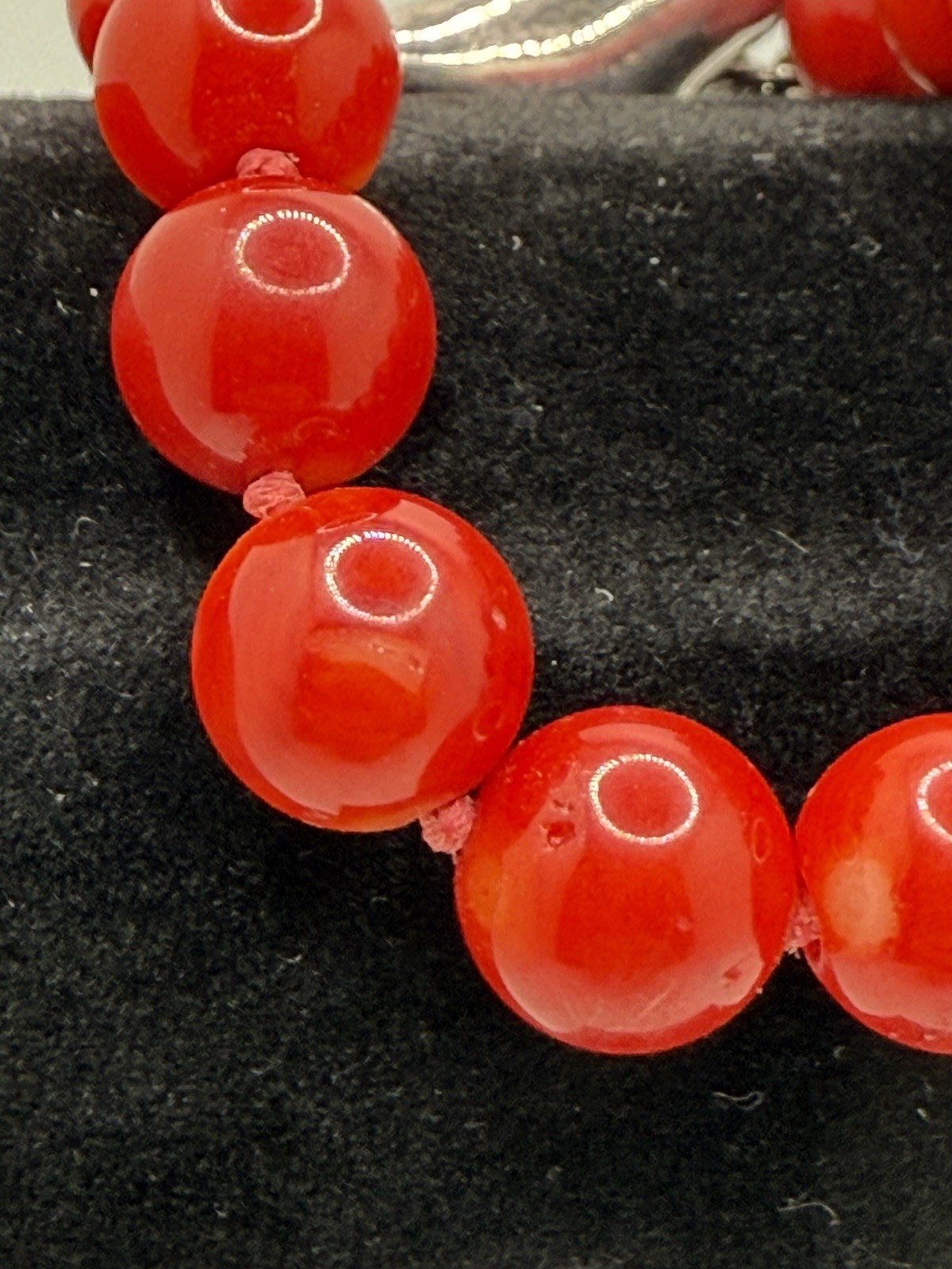 Vintage Sterling Silver Heart Bracelet Red Onyx Stones Toggle Closure 8”