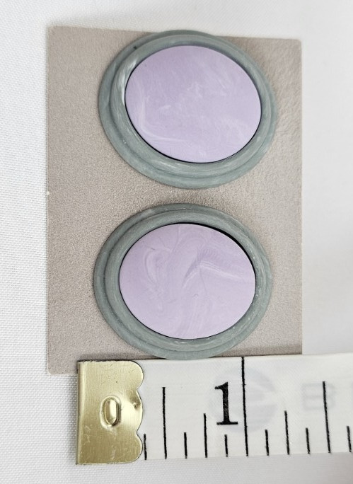 Avon ‘Sunbleached Colors’ Pierced Earrings and Choker Set – Lavender/Blue/Tan