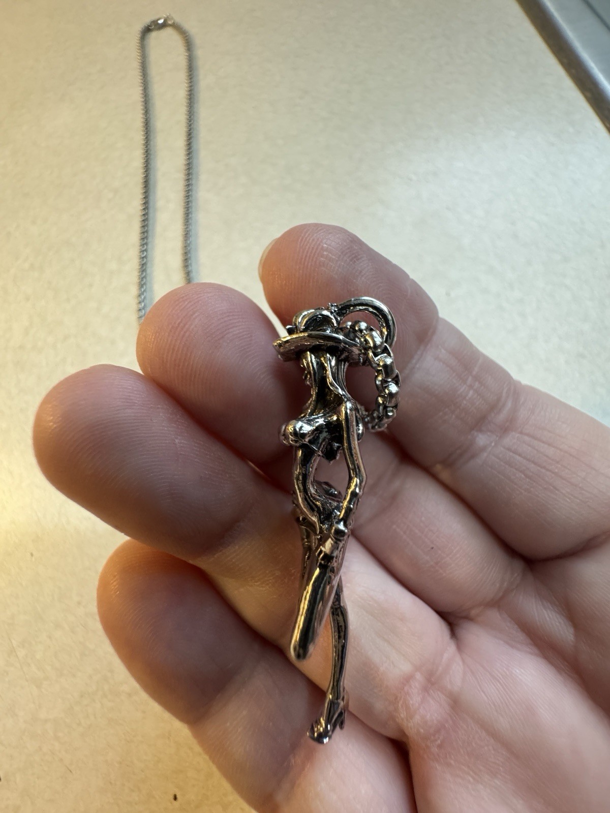 Vintage Pendant Metal Rope Necklace Jewelry Biker Woman Girl NEW
