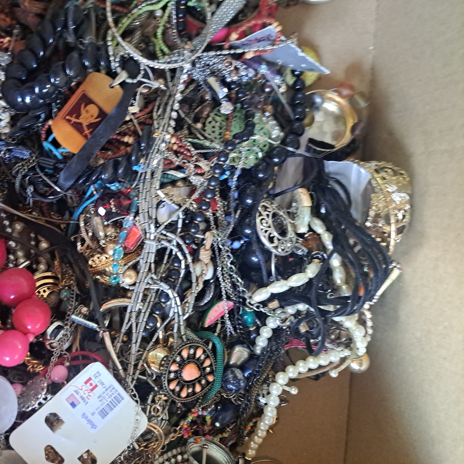 Huge Lot of Vintage to Modern Costume JEWELRY Lot Mixed Tangled , Crafted 9 Lb