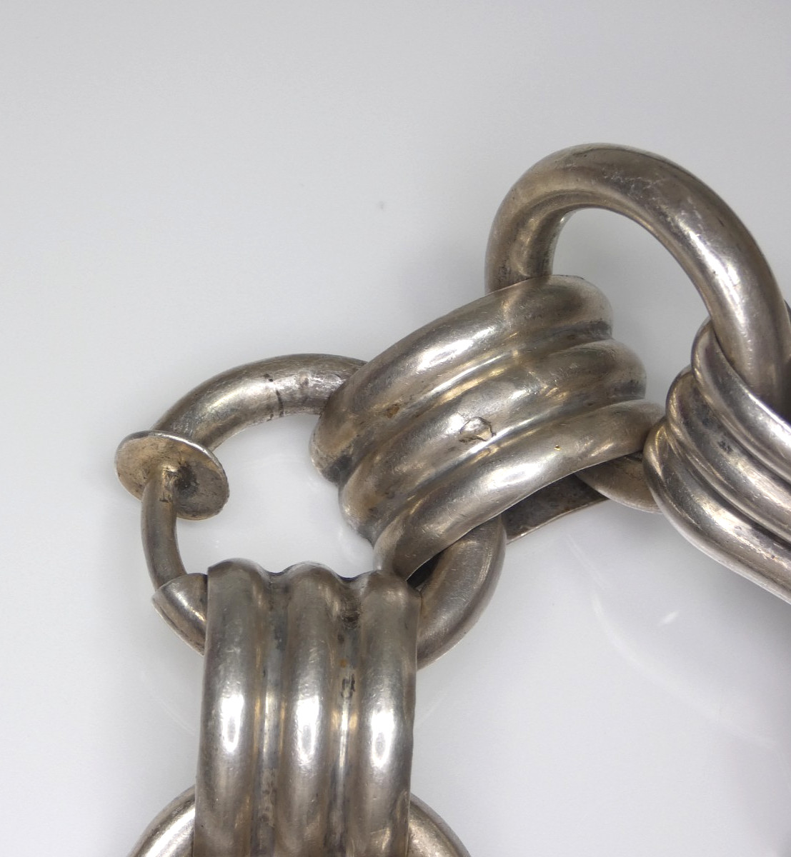 Los Castillo Taxco Mexico Sterling Silver Chain Link Bracelet