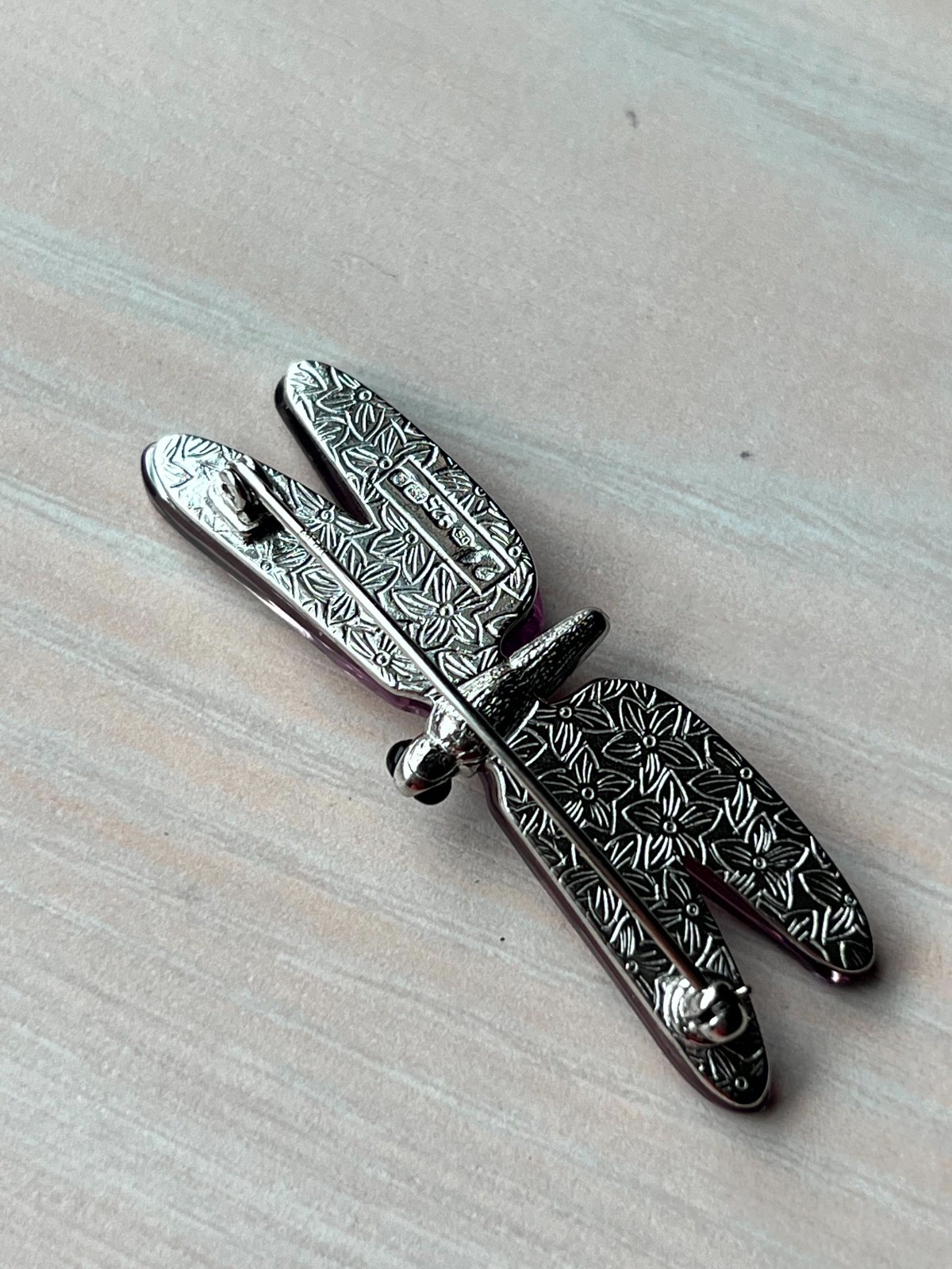 Vintage Swarovski Sterling Bug Brooch * excel cond * signed
