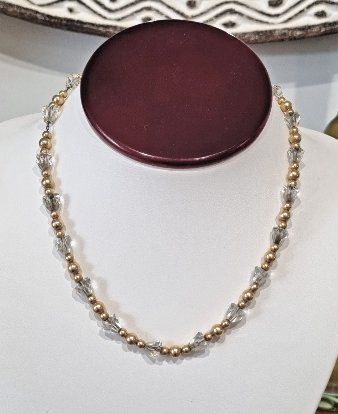 Antique 12k Rose Gold Fill Spinel bead Bracelet necklace pair available video