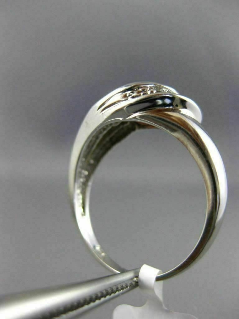 ESTATE 1.53CT DIAMOND & AAA TRILLION CUT GARNET 14KT WHITE GOLD 3D LOVE FUN RING