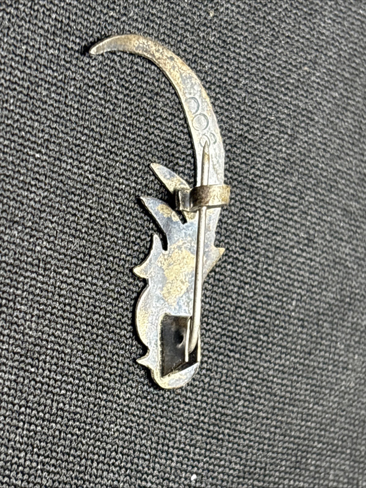 VINTAGE GUATEMALA 900 SILVER QUETZAL BIRD OF PARADISE PIN BROOCH 1.5″ ETCHED 114