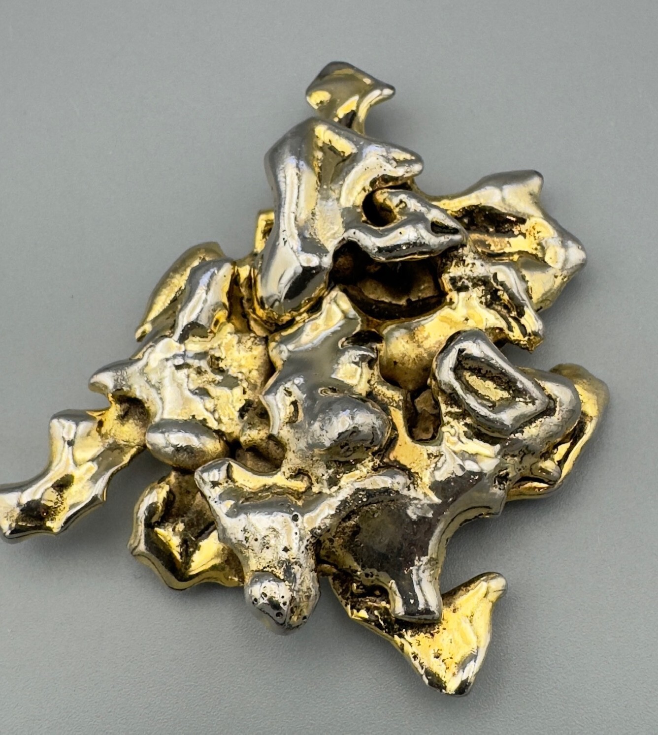 VINTAGE BRUTALIST ASYMMETRICAL BROOCH | 39 GRAMS