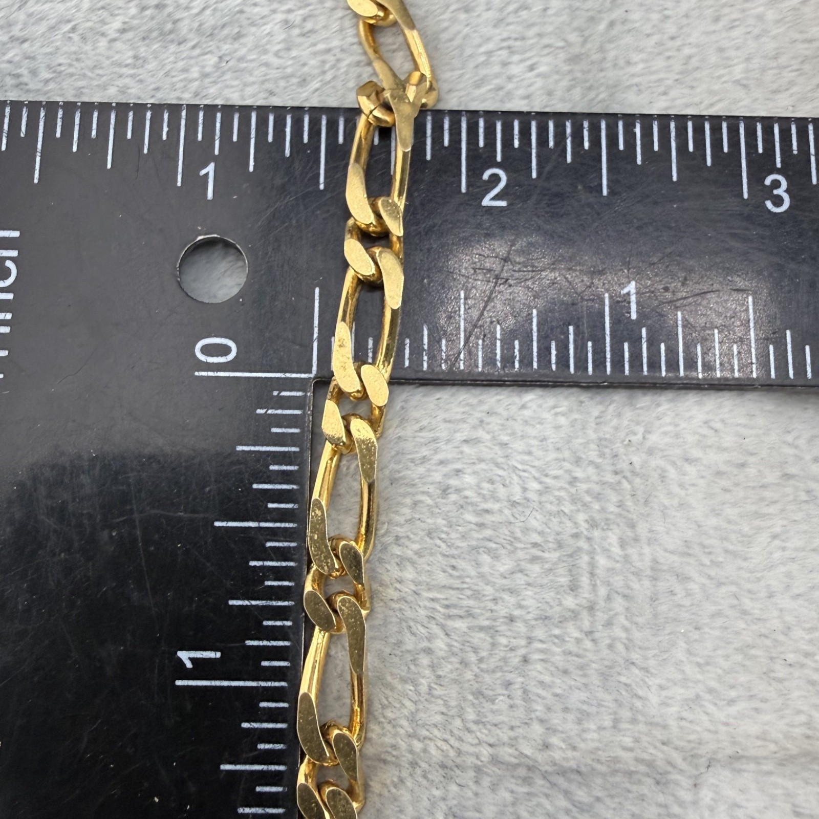 Vintage Monet Necklace Figaro Gold Tone Chain 16”