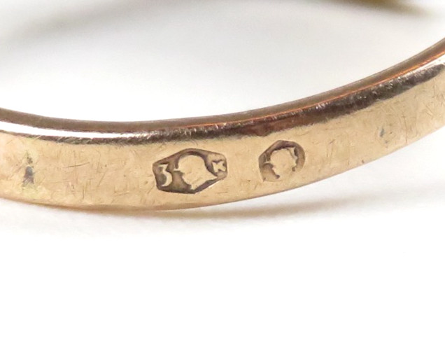Victorian Edwardian 14KY Silver Diamond Engagement Ring Size 7 UK-N1/2 EGL USA