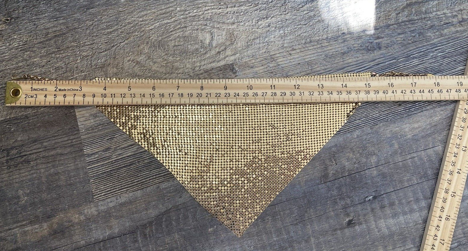 Vintage WHITING & DAVIS Bag Purse Co Gold Mesh Disco Retro Necklace Video!
