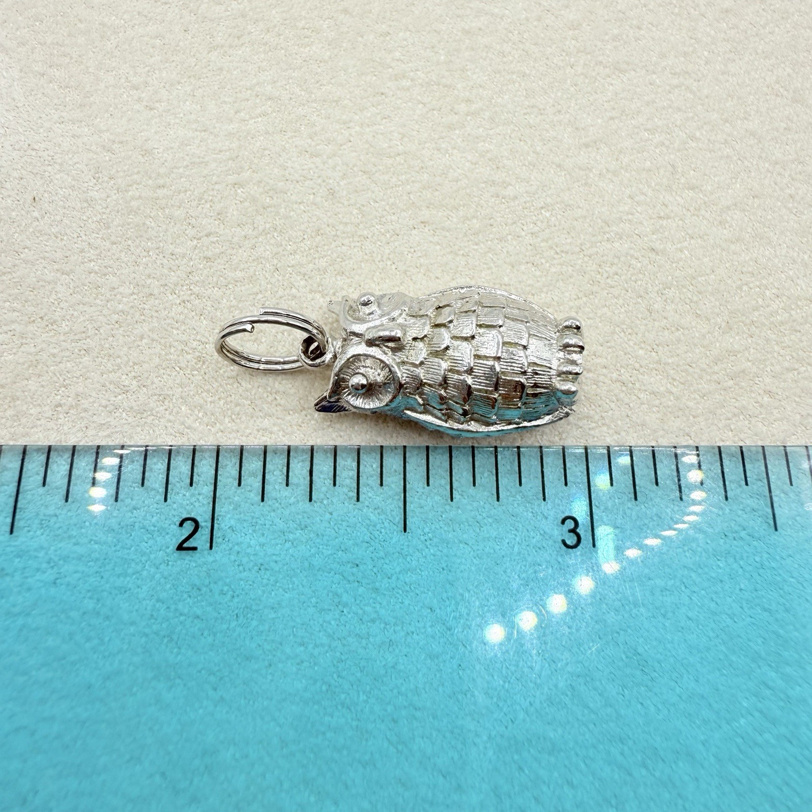 Vintage Silver Tone Owl Animal Dangle Drop Charm Pendant Jewelry Accessory