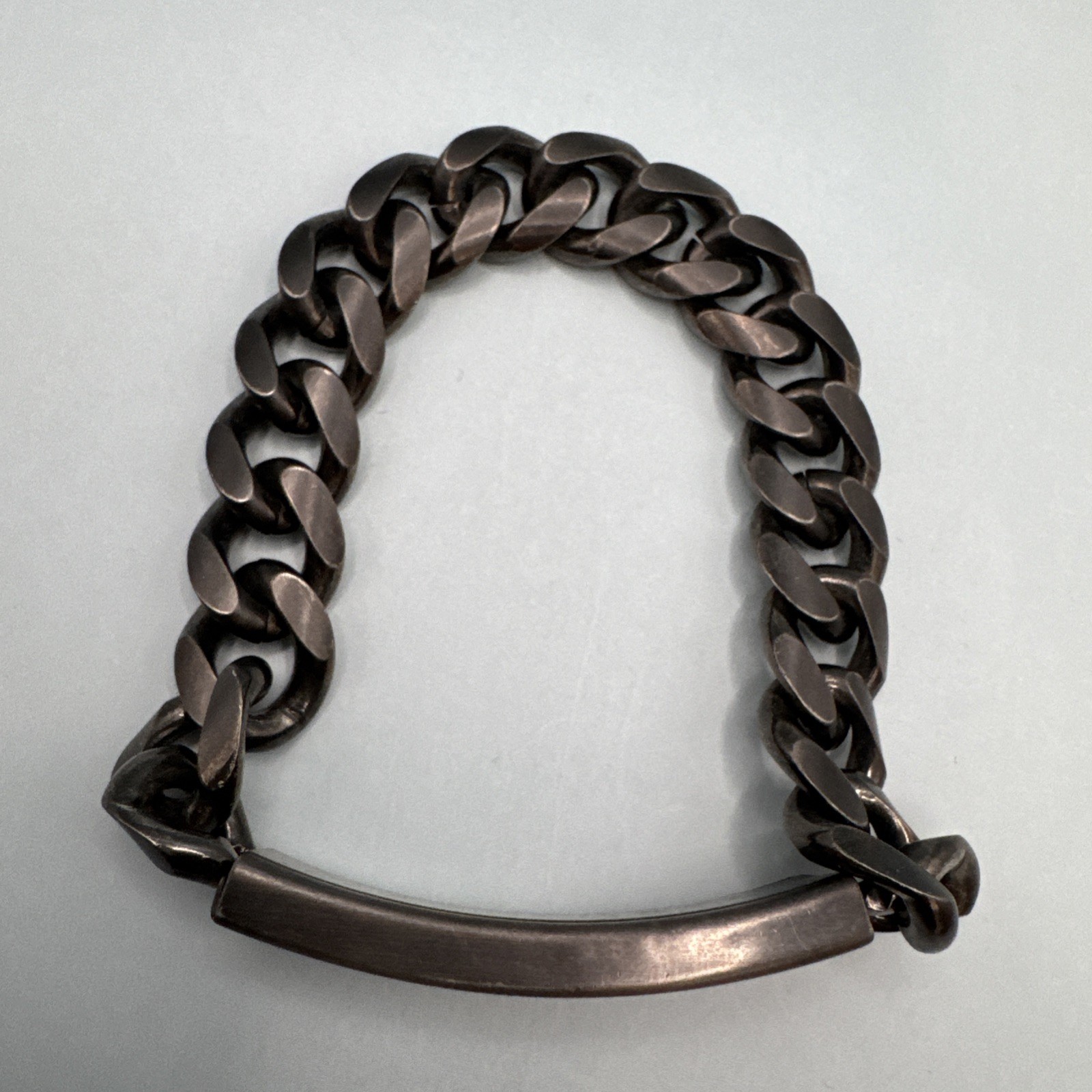 Custom “BRAD” Stainless Steel Mens Link Bracelet With Secret May 17, 1974 Date