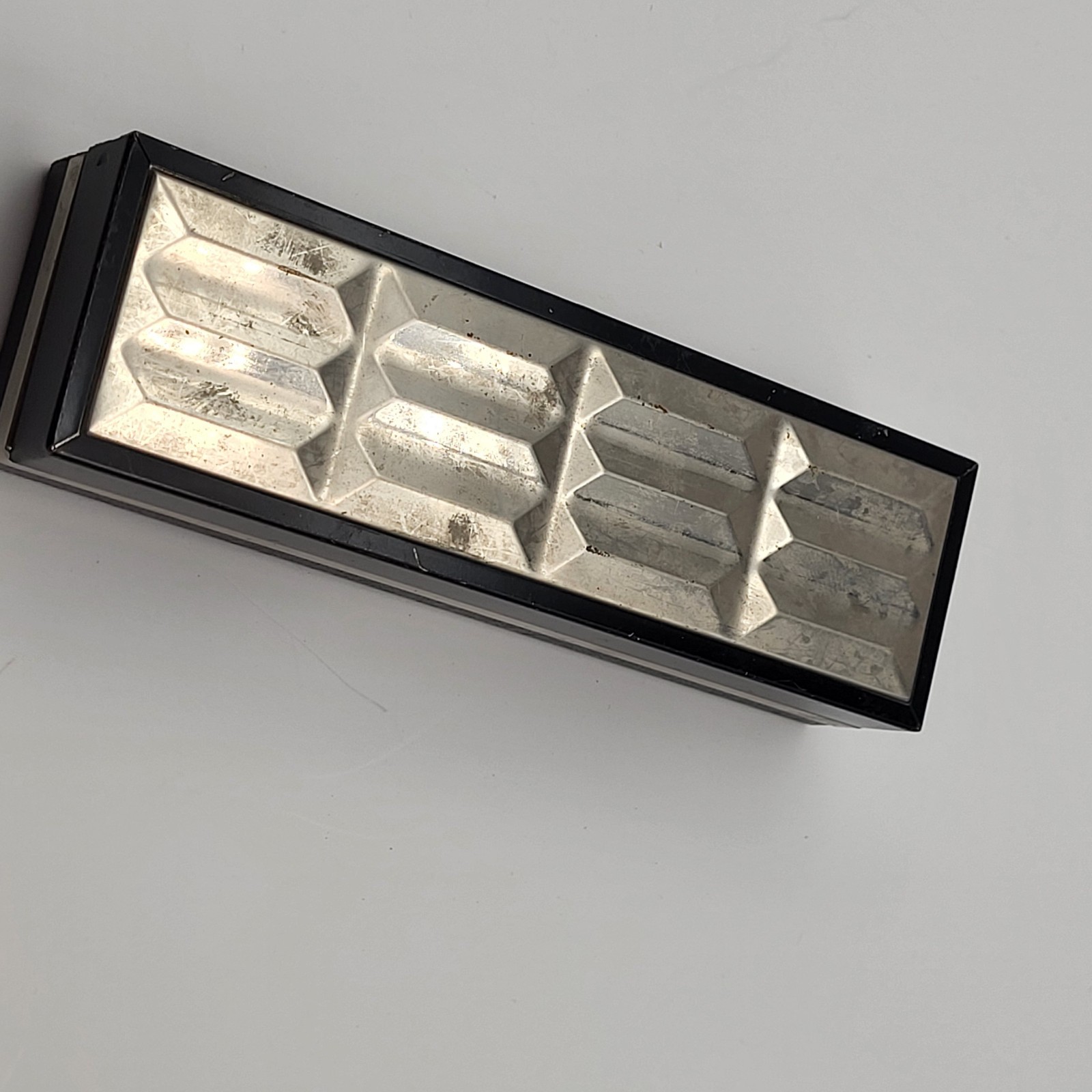 Vintage Swank Cufflinks & Tie Bar in box goldtone geometric