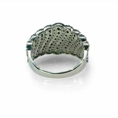 Art Deco Vintage 3.60 Ct Sapphire & Diamond Wedding Ring 925 Sterling Silver