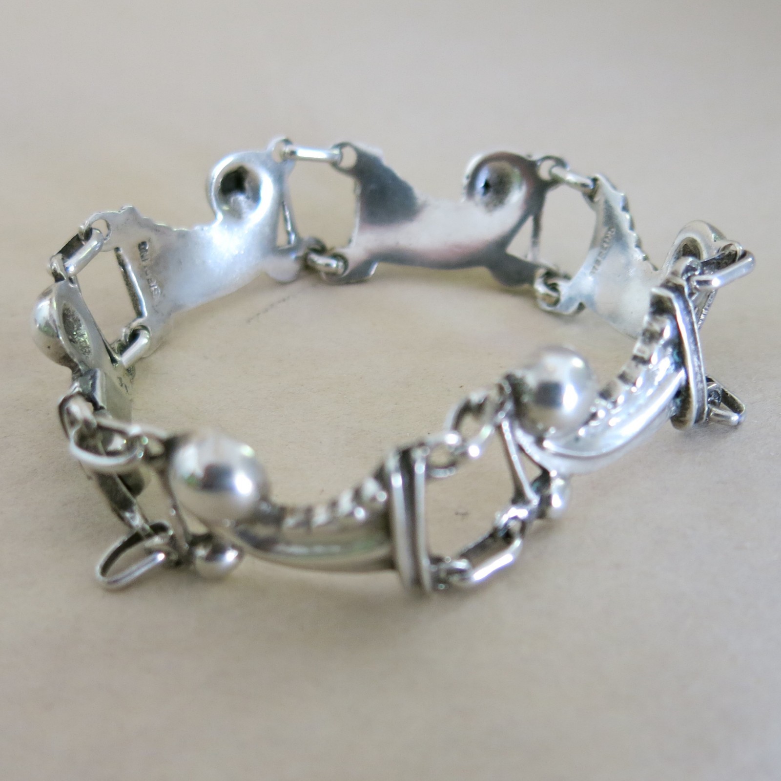 Sterling Silver Tennis Bracelet 7.25 in 29.3g [3635]