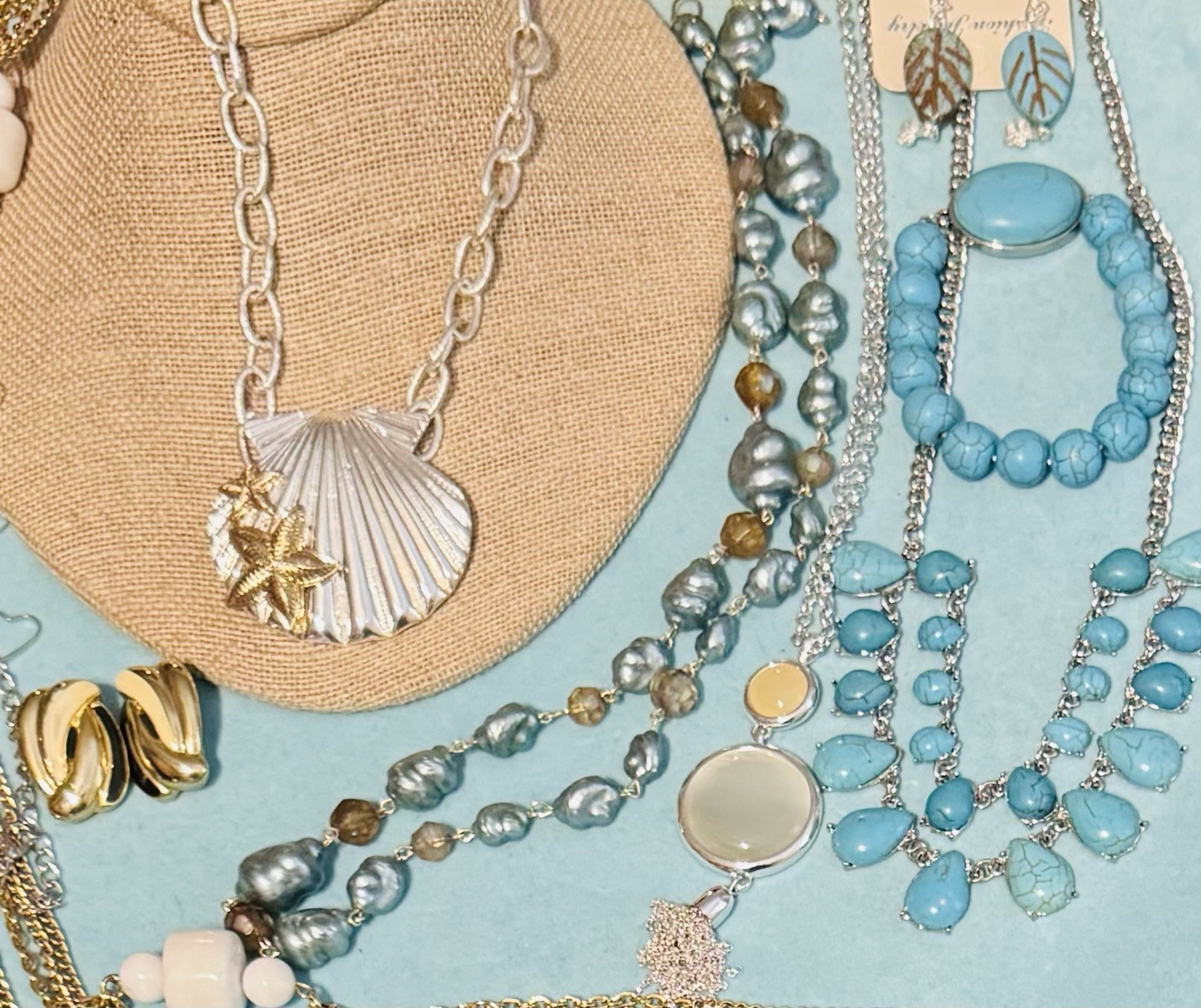 Vintage High End Jewelry Lot Henri Mendel J Crew Monet Liz Claiborne Chicos 1928
