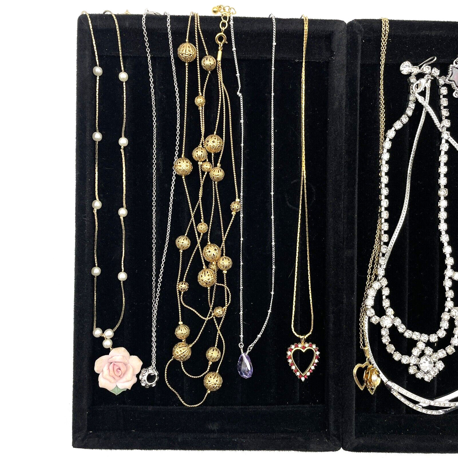 Lot of 10 Vintage Stunning Mixed Style Avon Monet & Unbranded Costume Necklaces