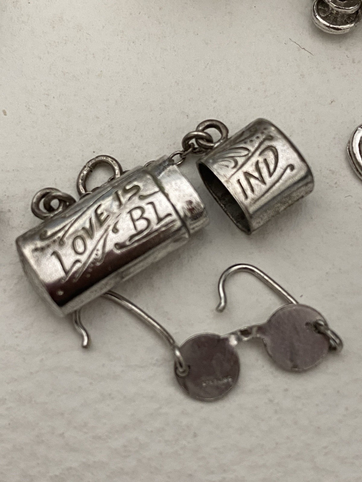 Vintage Sterling Silver MECHANICAL Charm England Choose