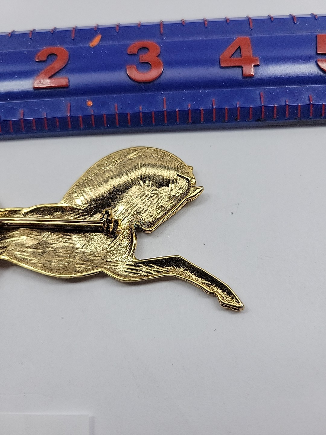 Running Trojan Horse Brooch Gold Tone Vintage Brooch